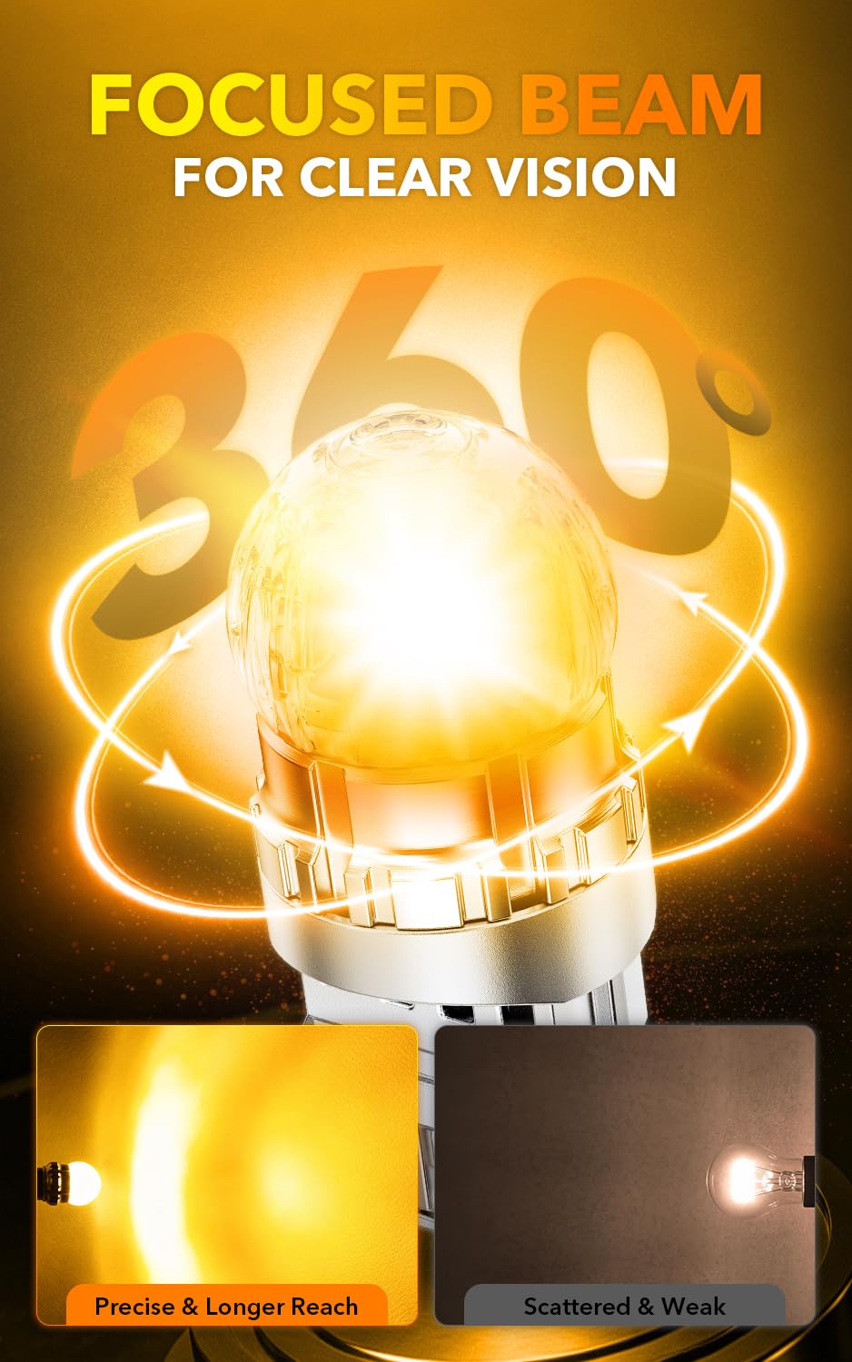 OXILAM 194 LED Bulb for License Plate Bulb Super Bright, 168 T10 W5W 2825 LED Bulb for Dome Door Map Courtesy Trunk Cargo Dash LED Interior Light Bulb, Pack of 2
