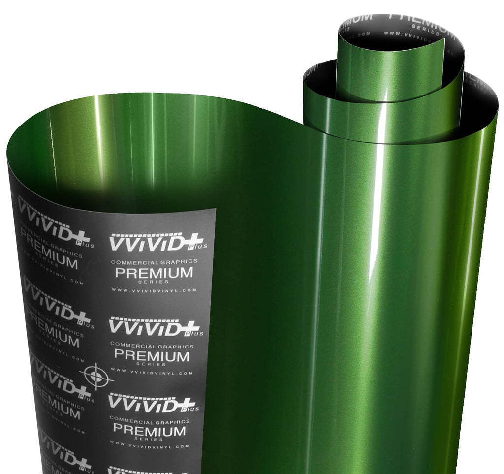 VViViD+ Ultra Gloss Premium Vinyl Car Wrap Film (1ft x 5ft, Gloss Piano Black)