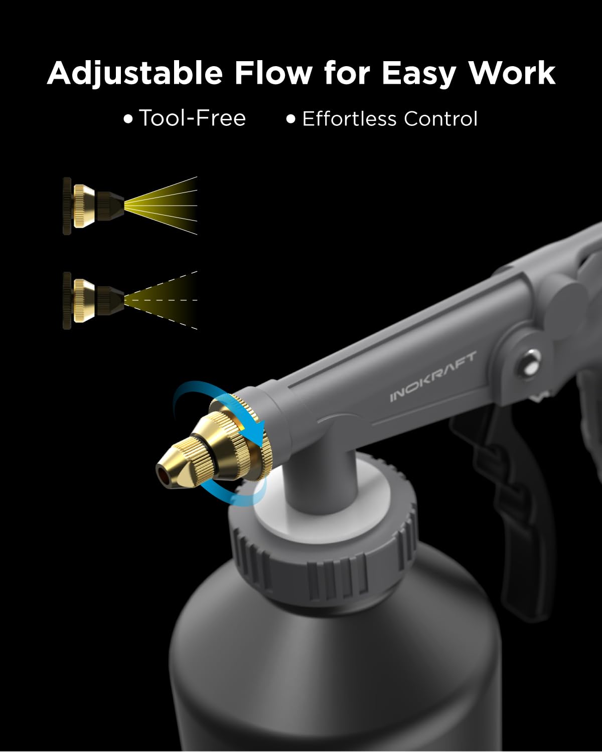 InoKraft Undercoating Spray Gun Kit with Suction Feed Cup