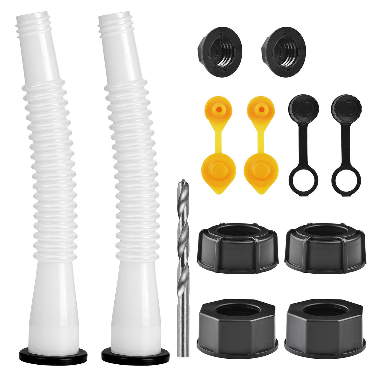 Gas Can Spout Replacement Kits, Gas Can Nozzle Replacement (3 Kits-White)