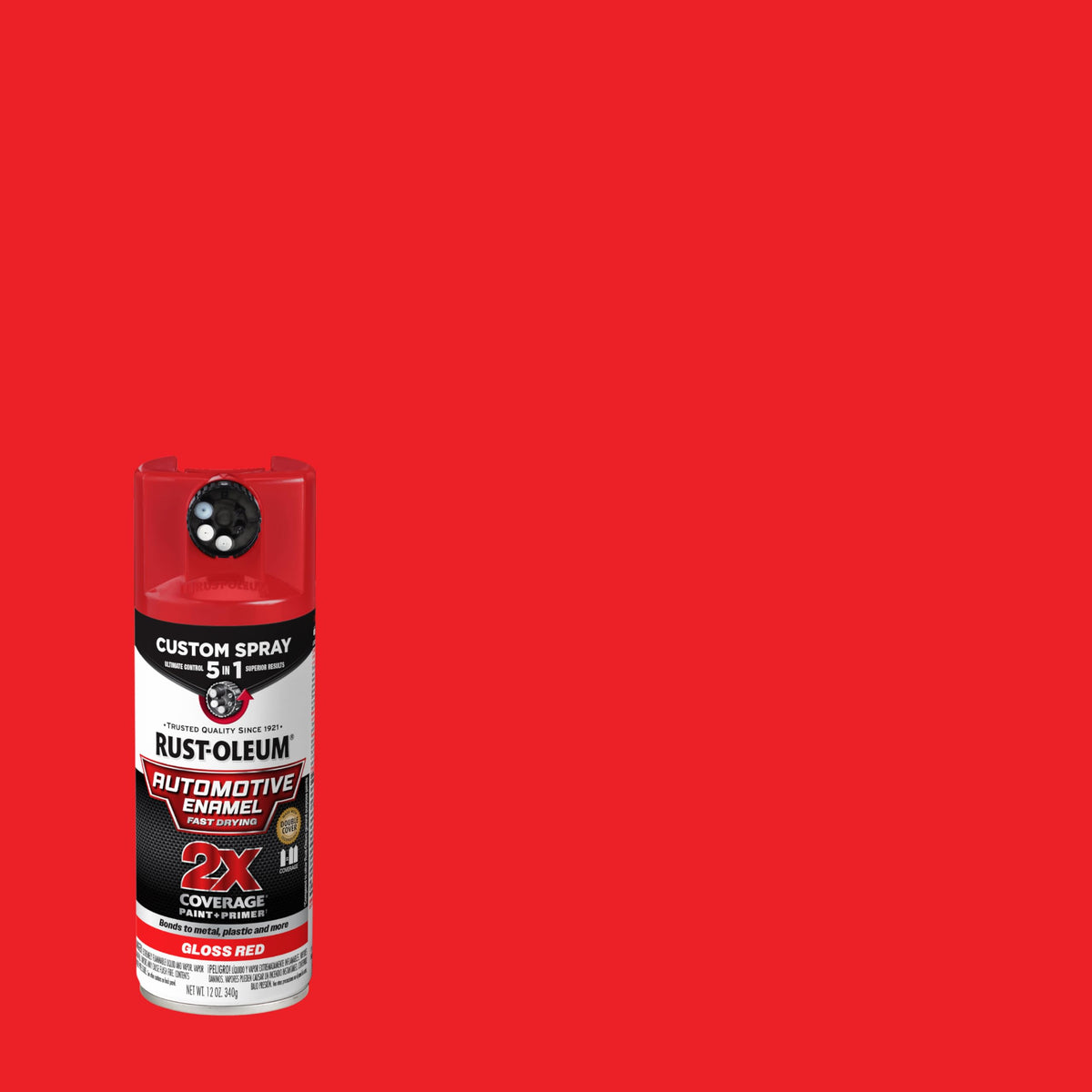 Rust-Oleum 2X Automotive Enamel 5-in-1 Spray Paint, Gloss Clear