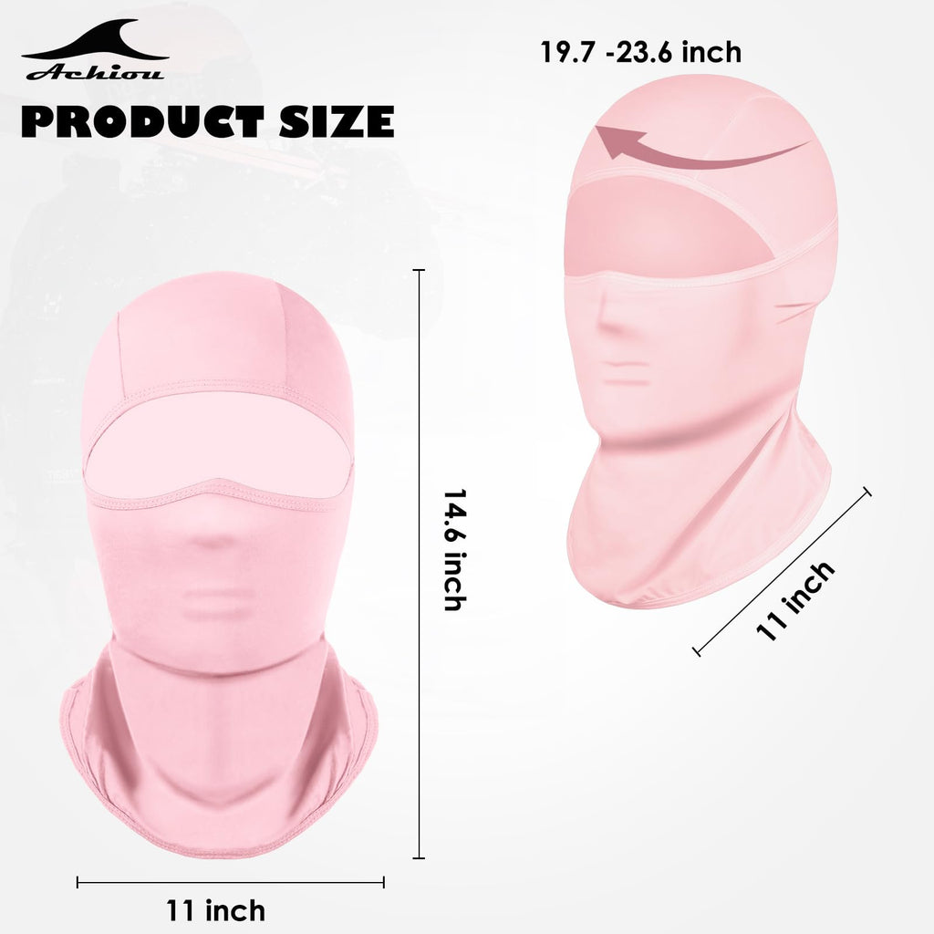 Achiou Ski Mask Balaclava Shiesty, Cooling Ice Silk Motorcycle Face Cover