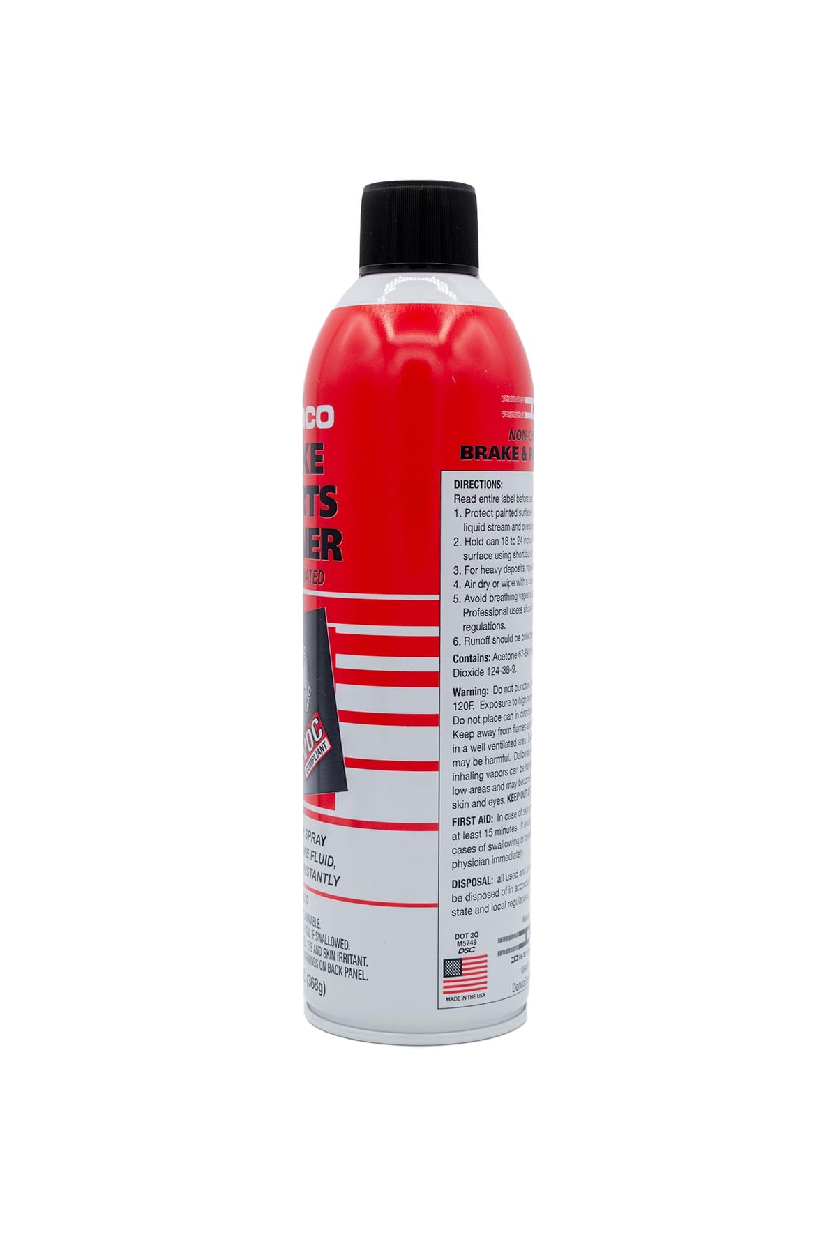 Denco 1930 Brake & Parts Cleaner, Non-Chlorinated, 13oz, 12-Pack