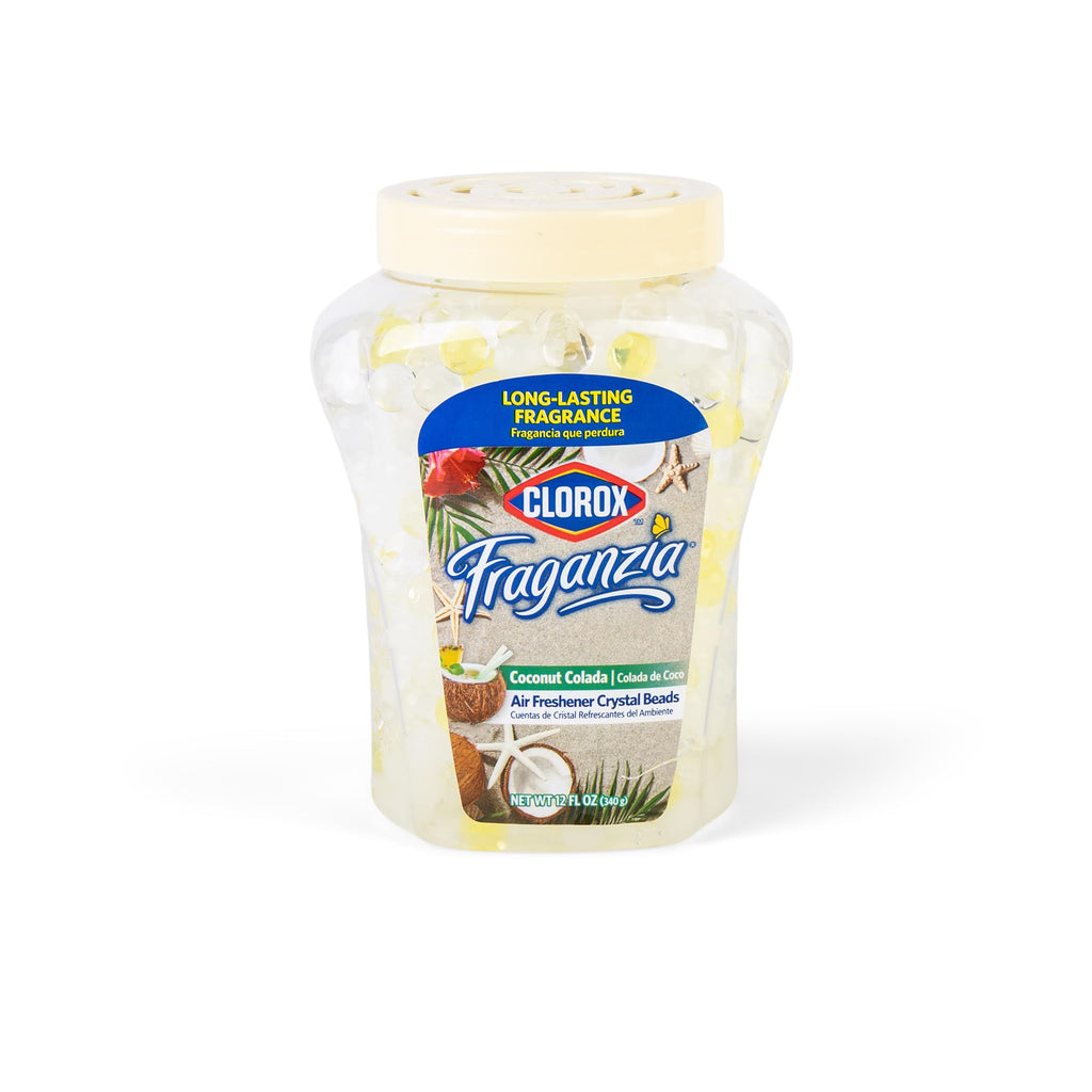 Clorox Fraganzia Crystal Beads Air Freshener, Island Escape Scent, 12 Fl Oz