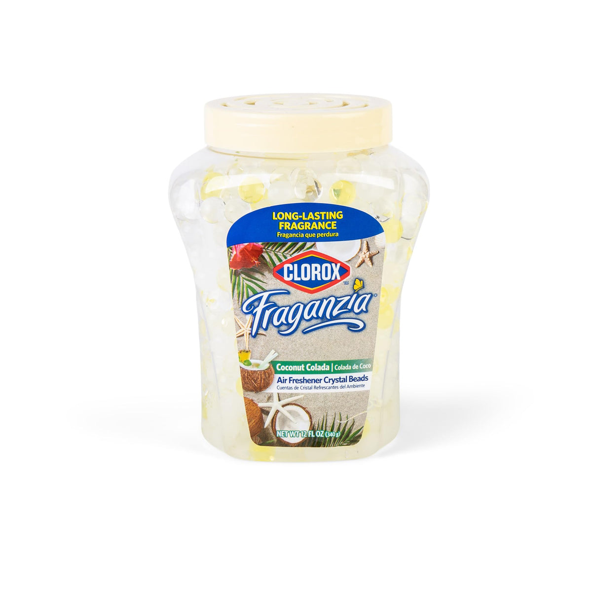 Clorox Fraganzia Crystal Beads Air Freshener, Island Escape Scent, 12 Fl Oz