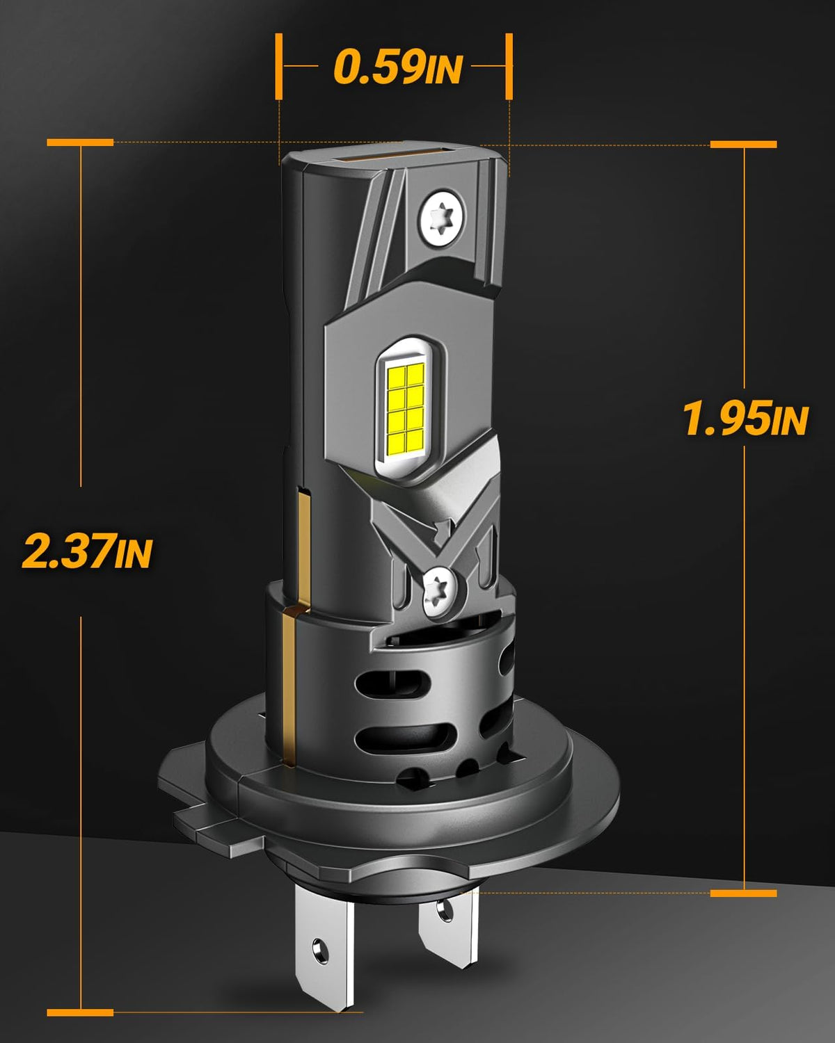 SEALIGHT D3S HID Bulbs, 6000K Daylight White Enhanced Visibility, 35W Direct Fit for 66340, 42403, 42302 (42403C1) D3S Xenon Bulb, Pack of 2 (Halogen Headlamp Incompatible)