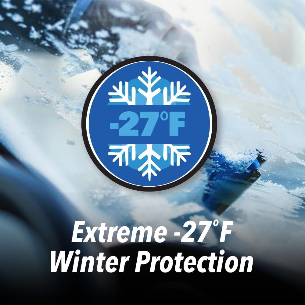 Clean Revolution EV Windshield Washer Fluid, 128oz, 100% Methanol-Free, Winter Ready up to -15F, Compatible with Electric Vehicles & Performance Cars