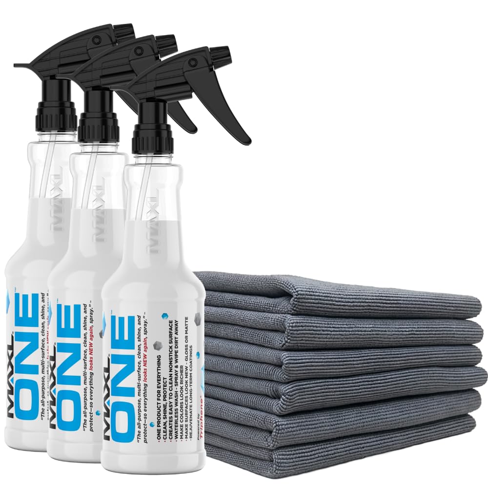 MAXL MAXLONE™ Car Spray with Triphene® All Purpose Waterless Detailer 2 Kit