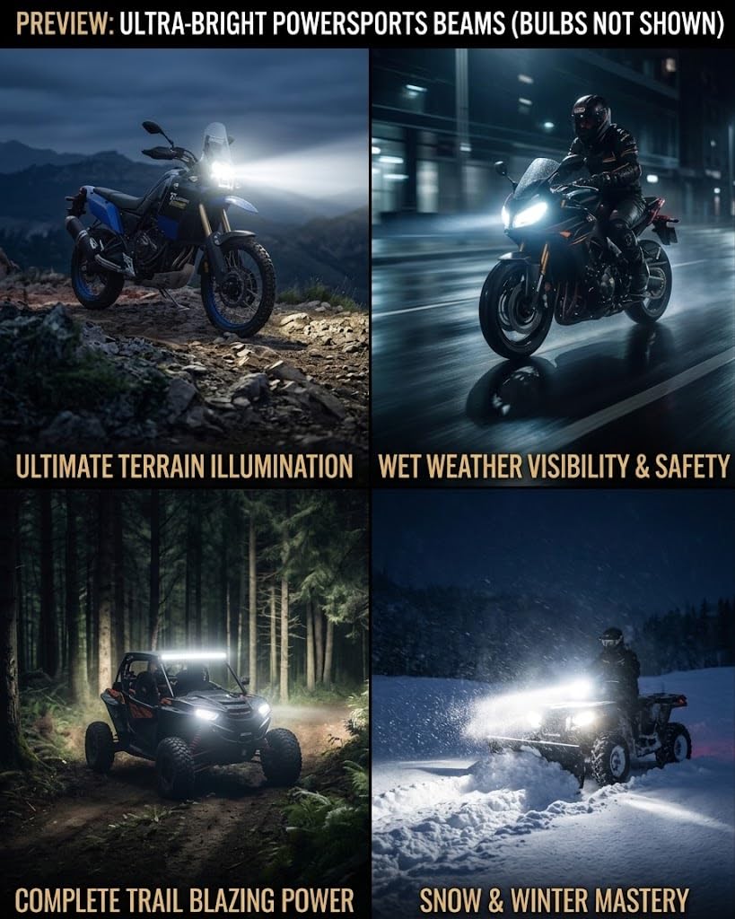 Termitor Upgraded 9007/HB5 LED Bulbs, 100,000LM Ultra Brightness Hi/Low, 6500K Cool White,1:1 Mini Halogen Size, 9007 Powersports Light with Cooling Fan, 3 Mins Install Plug and Play, Pack of 2