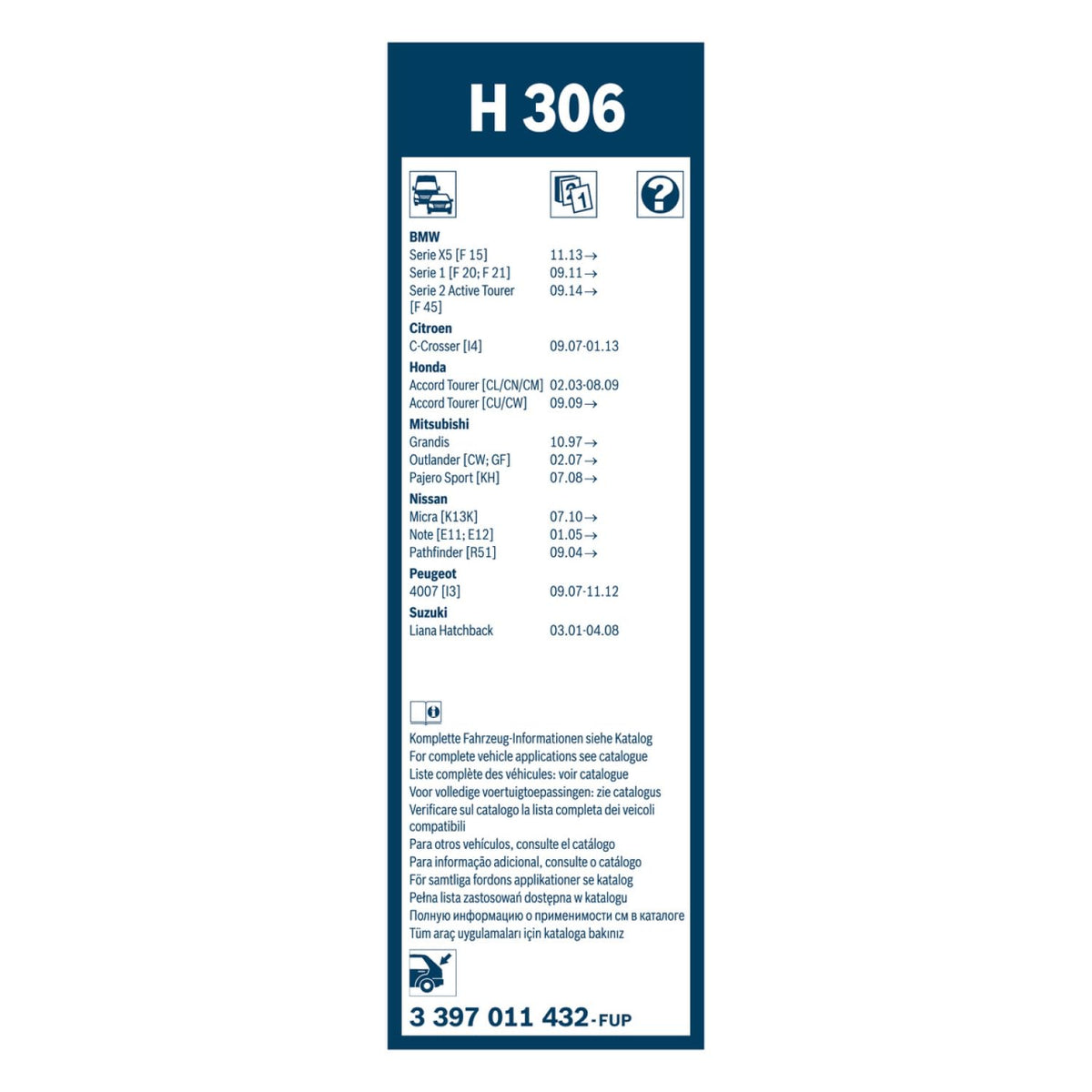 BOSCH H354 OE Specialty Rear Wiper Blade - 14" (Single)