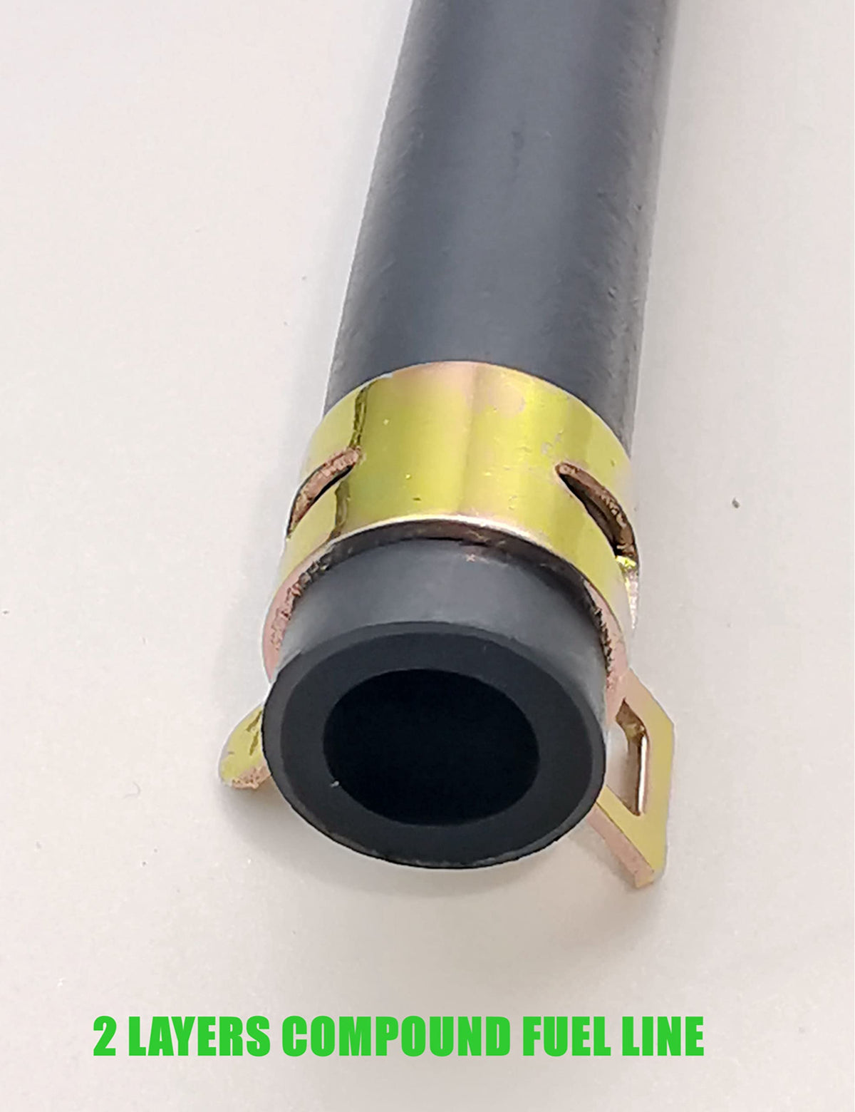 YAMAKATO 10 Feet 1/4 Inch ID Fuel Line Hose 0.25in w/ 20 Clamp
