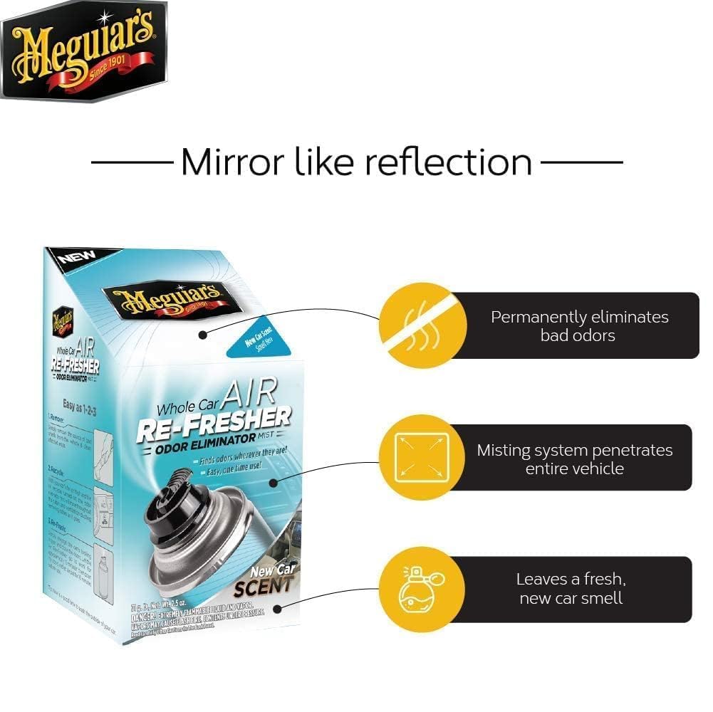 Meguiar's Car Air Refresher Odor Fighting Mist, Tropical Rainforest, 2 Oz