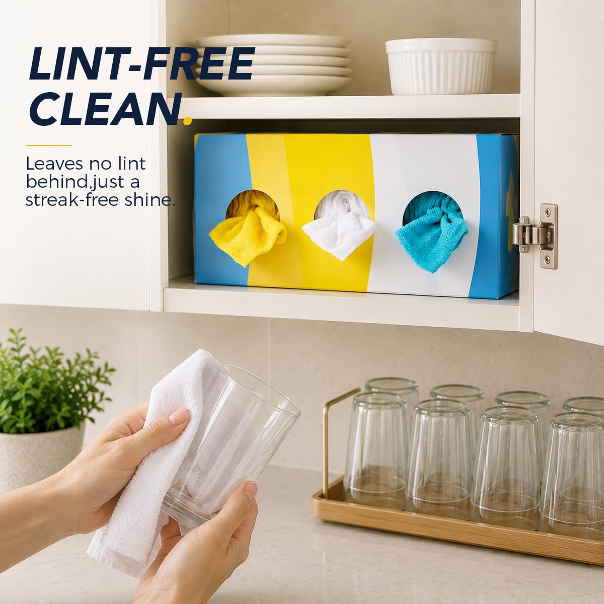 UNIMADE Shop Rags, 100 Sheets Microfiber Cleaning Cloth