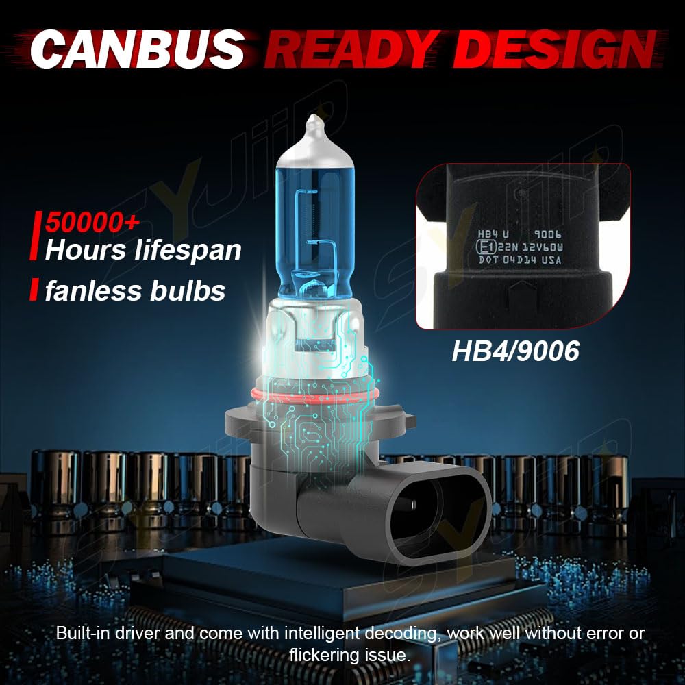 For Honda Civic Sedan 2004-2015 Headlight Bulbs, 9005 9006 High Low Beams