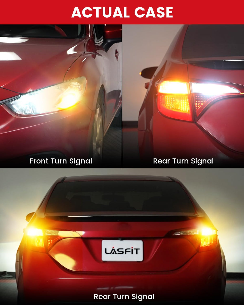 LASFIT 921 LED Bulb Reverse Lights, 912 T15 Back Up Light CANBUS Error Free W16W 906 Reversing Bulb 904 916 6000K Xenon White New Upgrade Design, Plug and Play (Pack of 2)