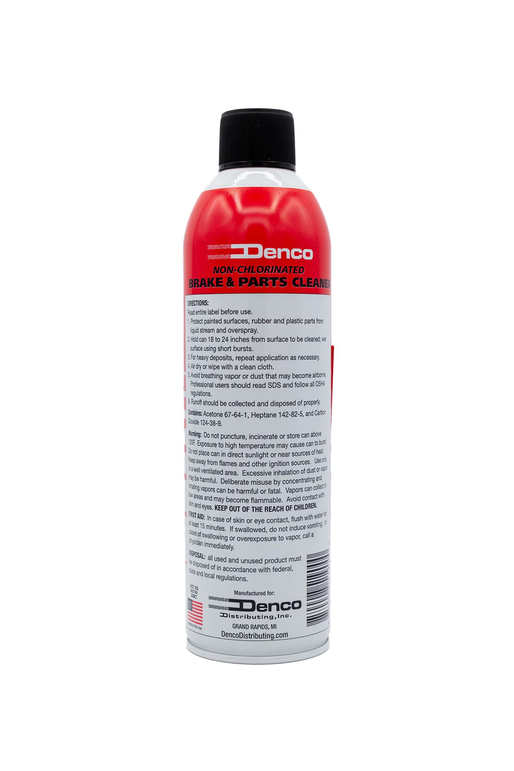 Denco 1930 Brake & Parts Cleaner, Non-Chlorinated, 13oz, 12-Pack