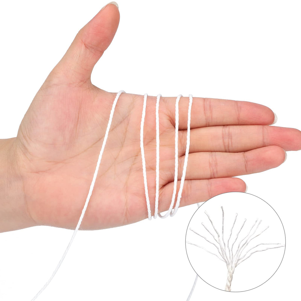G2PLUS 2MM White String, 328 Feet Cotton Bakers Twine for Craft & Cooking