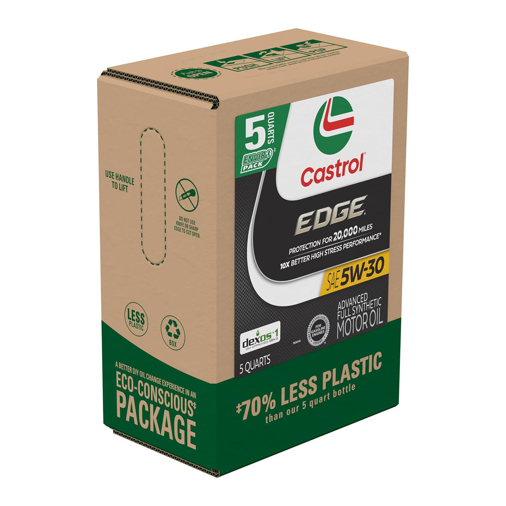 Castrol EDGE 5W-30 Advanced Full Synthetic Motor Oil, 5 Quarts
