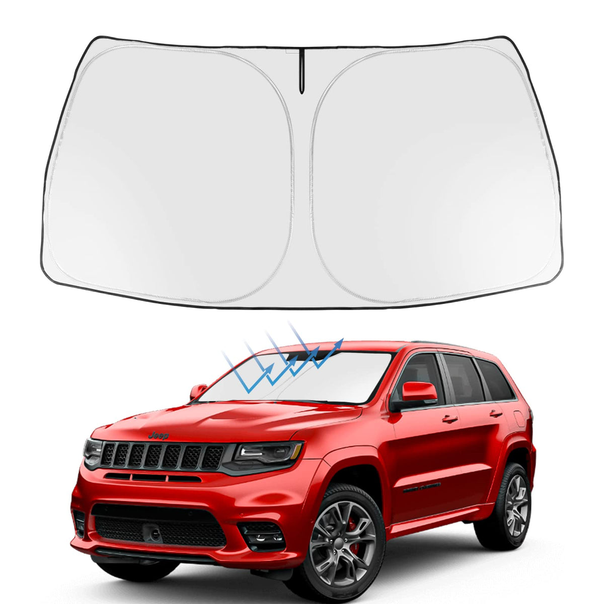 Proadsy Custom Fit 2017-2022 Honda CRV Windshield Sun Shade, Blocks Heat