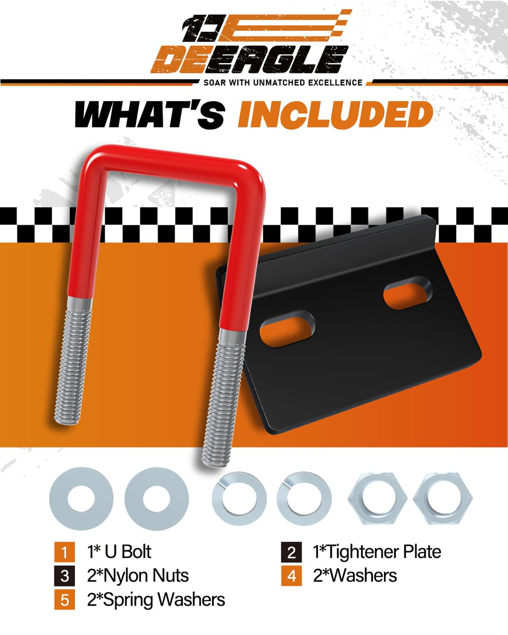 DEEAGLE Hitch Tightener Anti Rattle Stabilizer for 1.25" to 2" Hitch