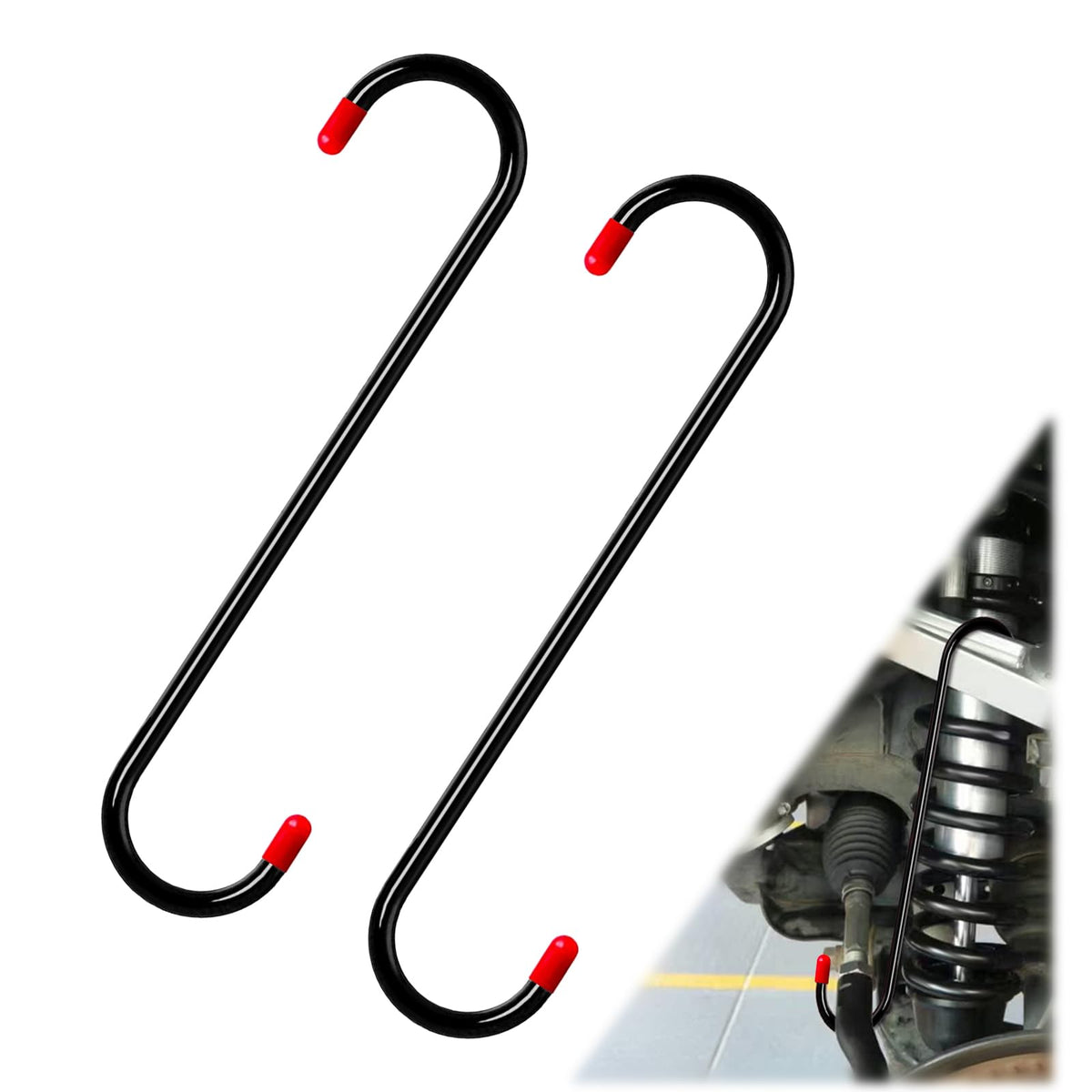 BFXM 2PCS Brake Caliper Hanger Compression Mechanic Tool with Rubber Tips