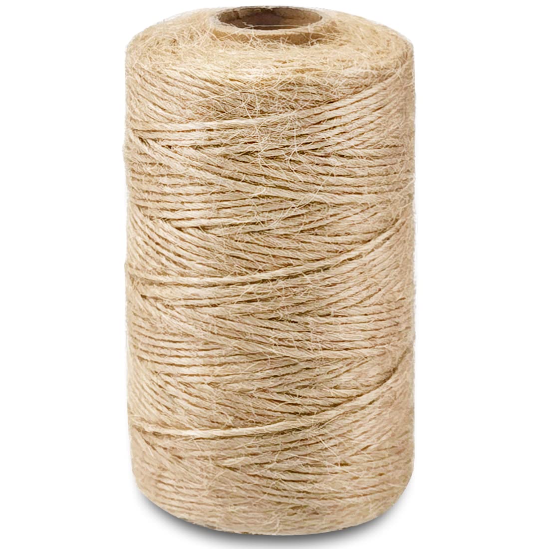 SMART&CASUAL 2mm Natural Jute Twine String Thin for Craft Plant Garden Gift Wrapping Christmas Handmade Art Decoration Packing String Home Art Decoration (Brown) (800 Ft (244M))
