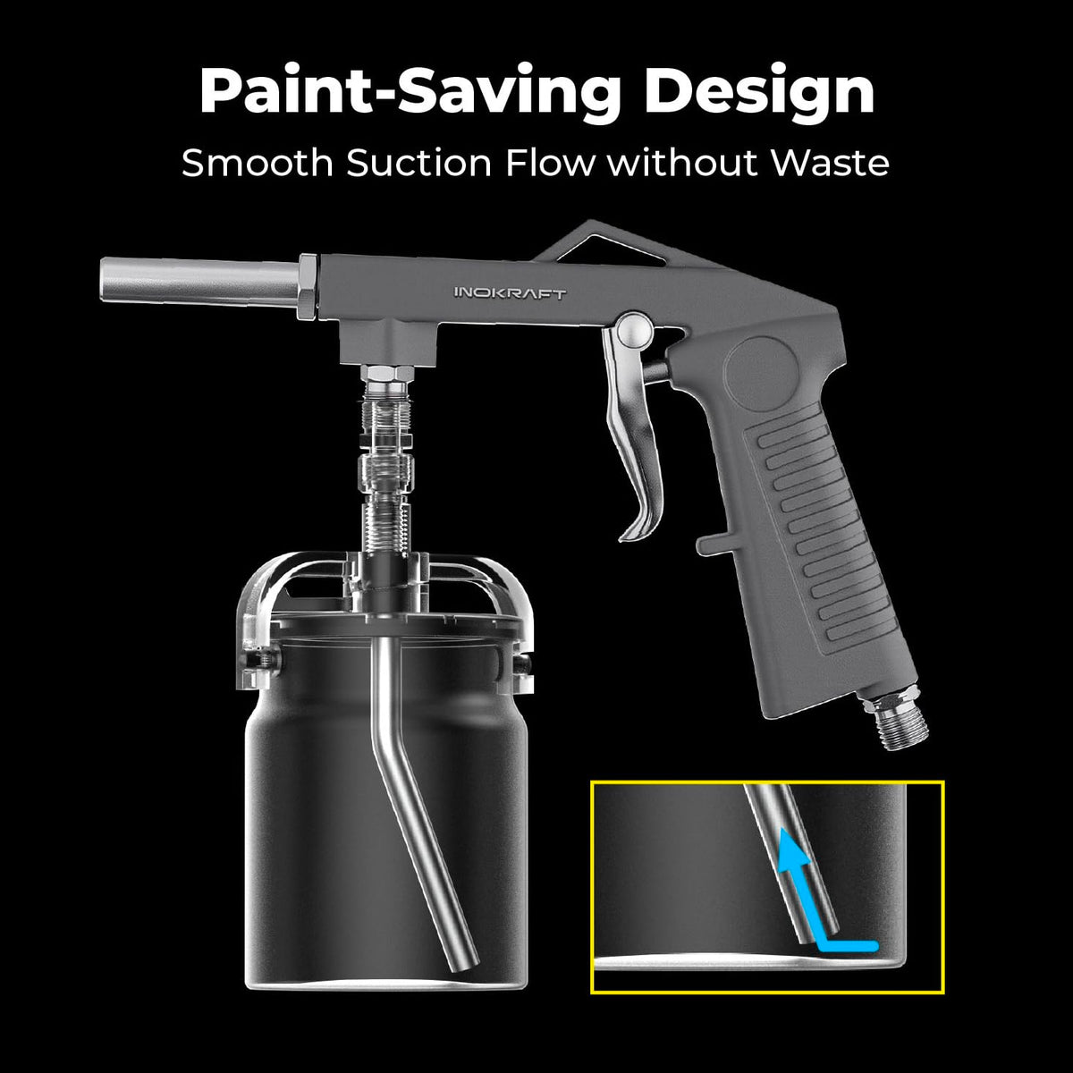 InoKraft Undercoating Spray Gun Kit with Suction Feed Cup