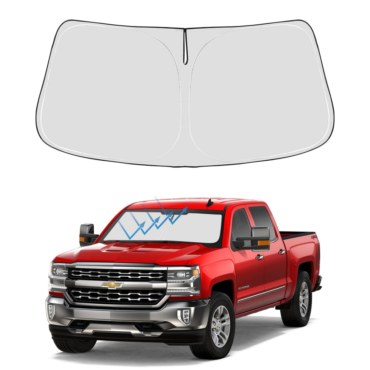 Proadsy Custom Fit 2017-2022 Honda CRV Windshield Sun Shade, Blocks Heat