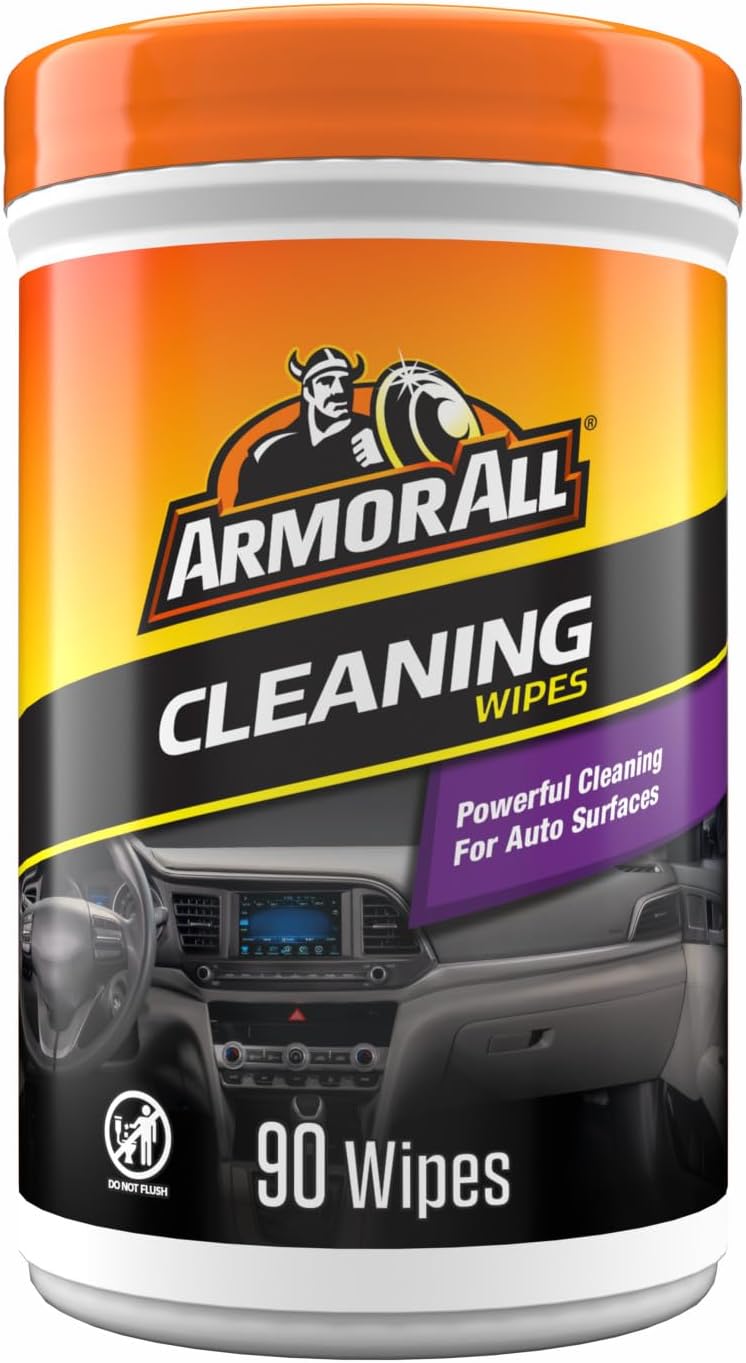 Armor All Car Cleaning Wipes, 90 Count Canister, Car Wipes