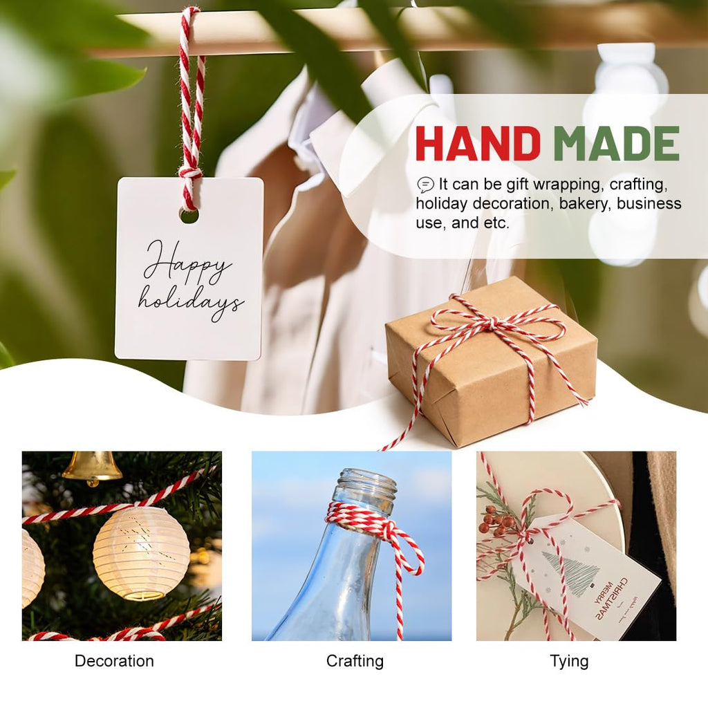 SMART&CASUAL 600 Feet 2mm Cotton Butcher Twine String Soft Food Safe for Cooking Craft Baker Kitchen Meat Turkey Sausage Roasting Gift Wrapping Gardening Crocheting Knitting