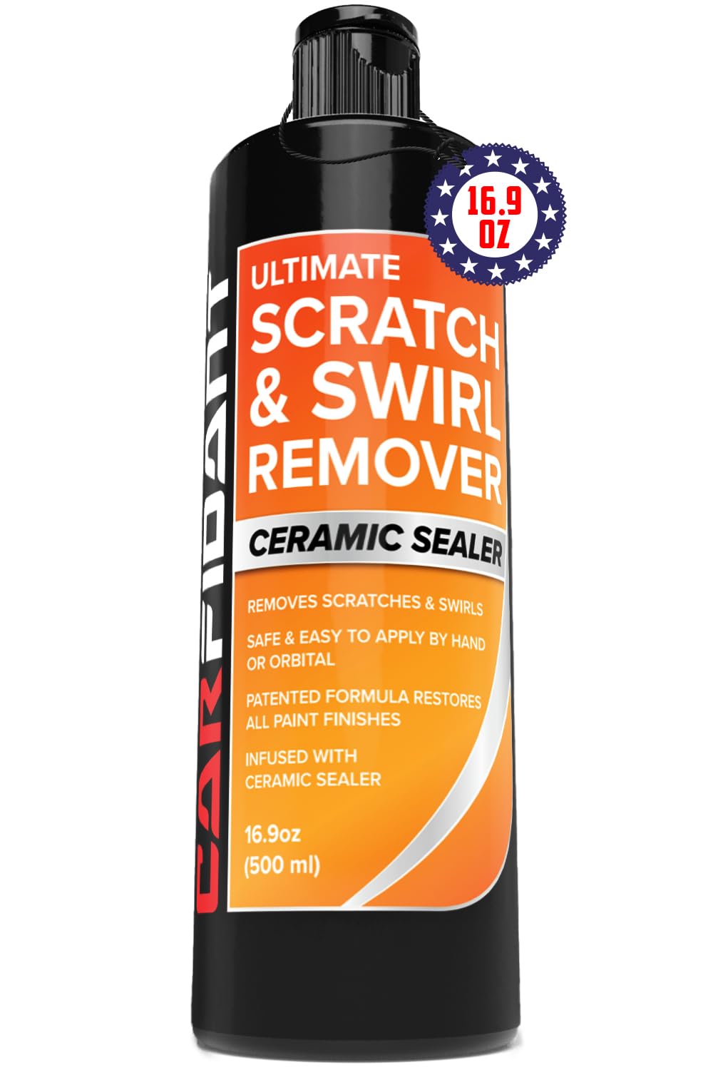 Carfidant Scratch Repair and Swirl Remover - Car Paint Scratch Remover & Restorer Kit with Buffer Pad - Polishing & Waxing Kits - Compound for Vehicles Paint Repair - 8.4 fl. Oz.