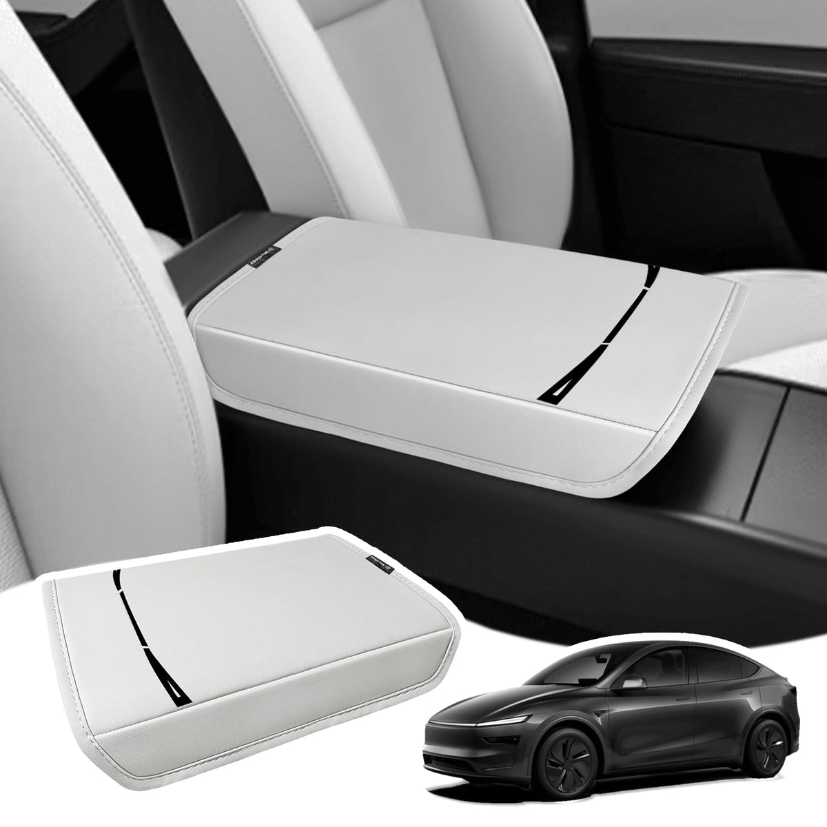 Muslogy Armrest Cover for Silverado/Sierra 2019-2026, Regular Thick, Bench