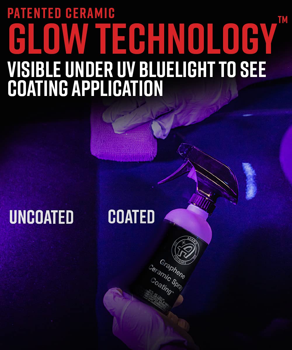 Adam's Polishes Advanced Graphene Ceramic Spray Coating - 18+ Months Sprayable Graphene Oxide Ceramic Coating for Cars, Boats, RV's & Motorcycle | Adds Extreme Gloss, Depth, Shine & Protection