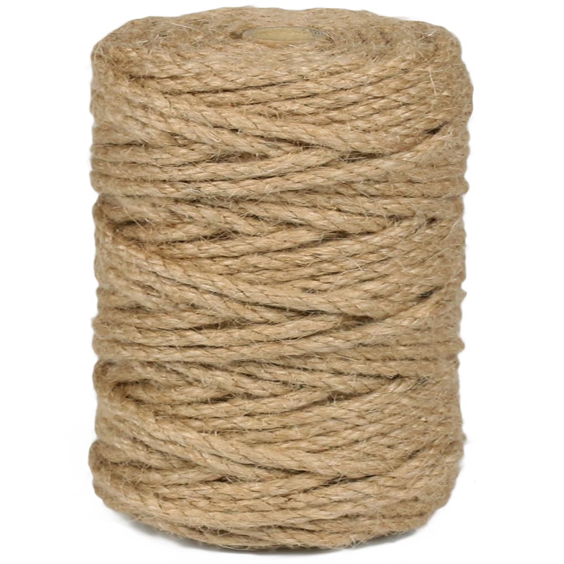 1000FT Natural Jute Twine String Bulk Hemp Rope Cord for Crafts Gardening Gift Wrapping Wedding Décor Packing Material Burlap Ribbon Christmas Knitting Macrame Decoration (Brown 2mm* 1000ft)