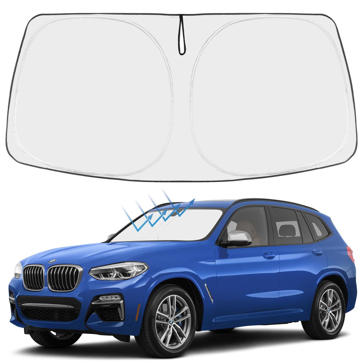 Proadsy Custom Fit 2017-2022 Honda CRV Windshield Sun Shade, Blocks Heat