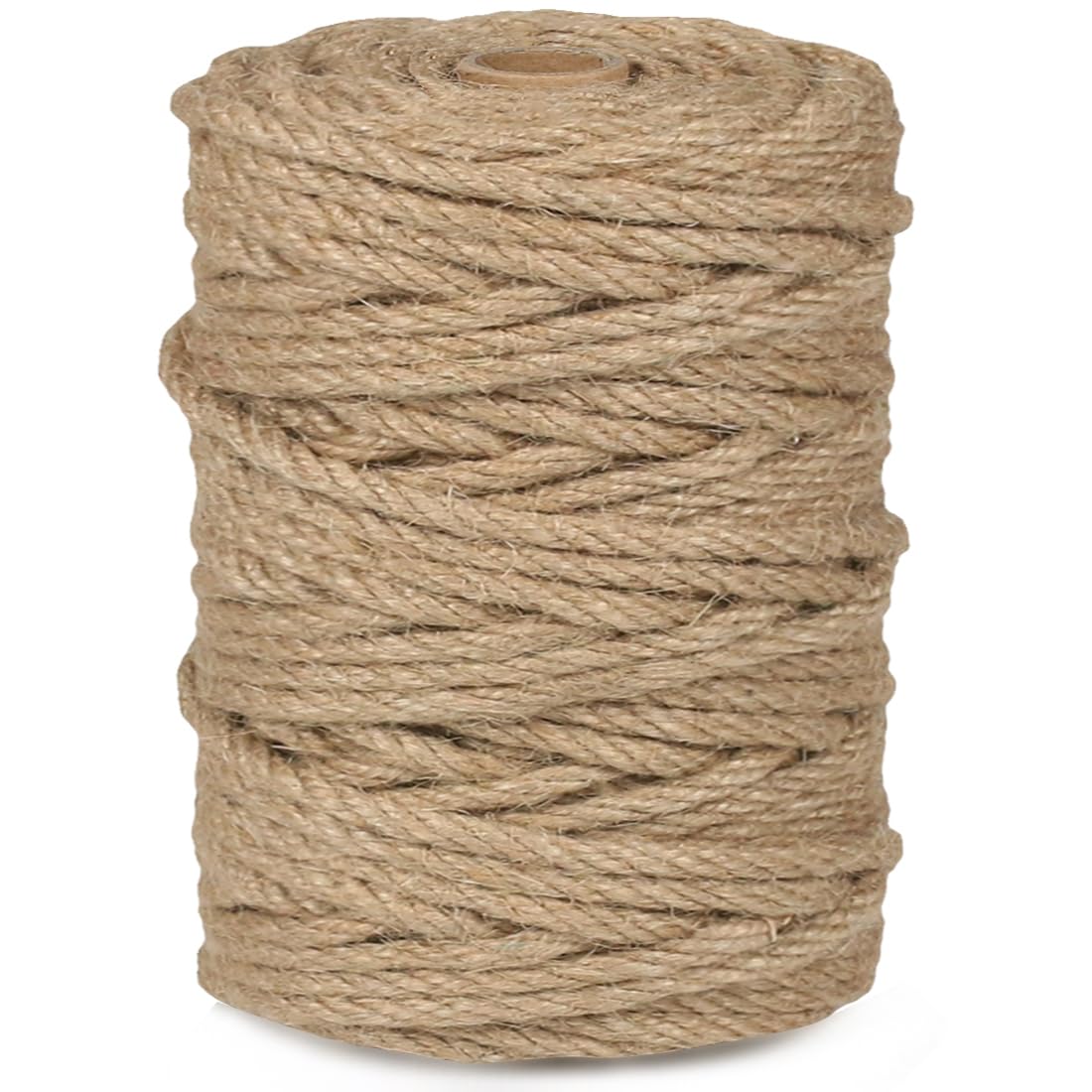 1000FT Natural Jute Twine String Bulk Hemp Rope Cord for Crafts Gardening Gift Wrapping Wedding Décor Packing Material Burlap Ribbon Christmas Knitting Macrame Decoration (Brown 2mm* 1000ft)