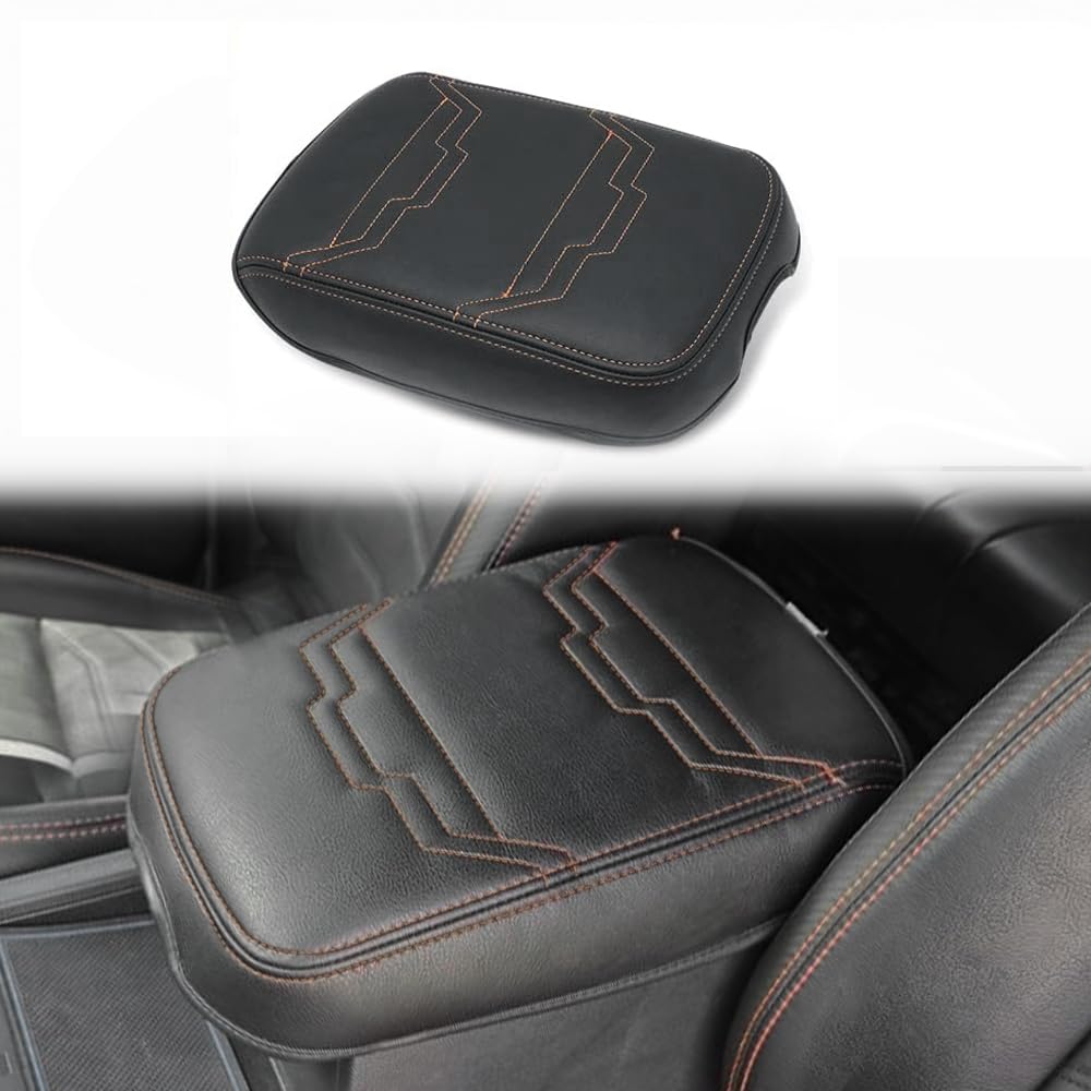 Muslogy Armrest Cover for Silverado/Sierra 2019-2026, Regular Thick, Bench