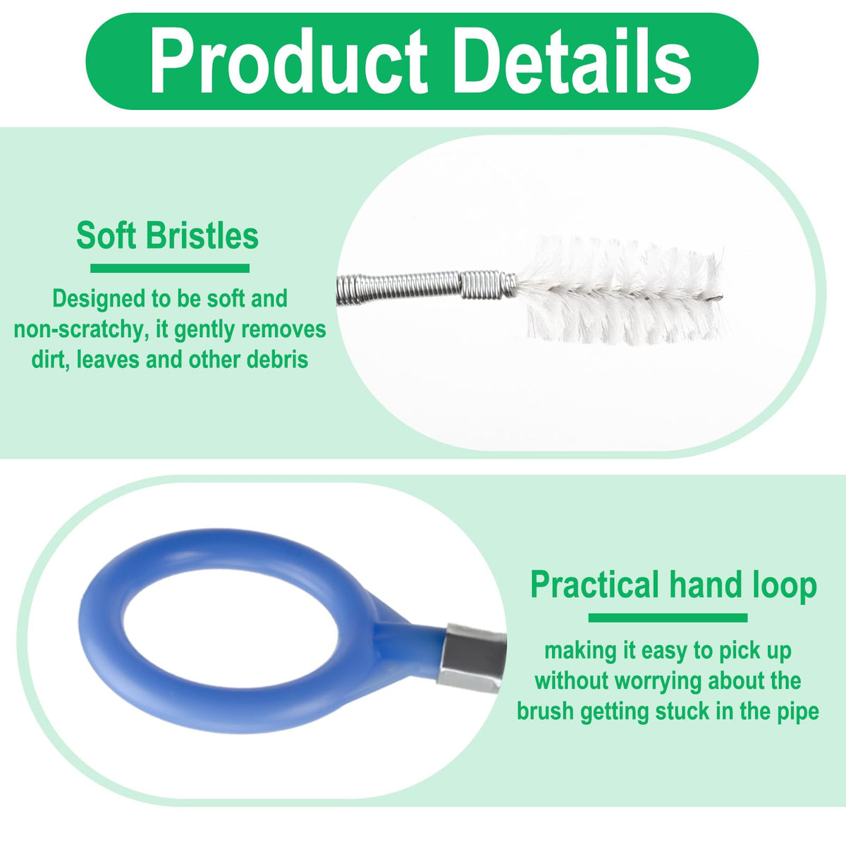 Auto Sunroof Drain Cleaning Tool, 120 Inch Flexible Tube Cleaning Brush