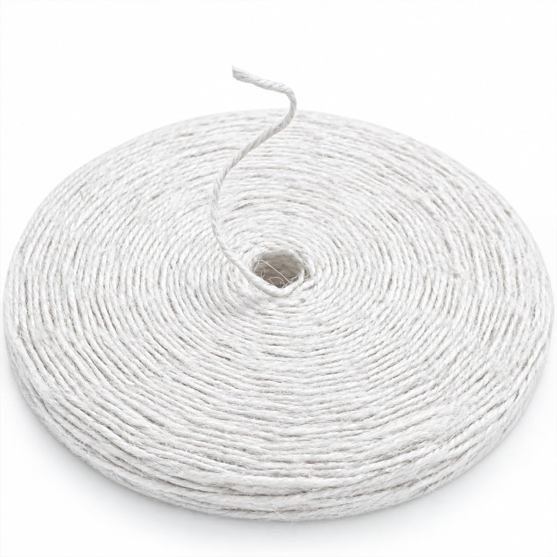 SMART&CASUAL 2mm Natural Jute Twine String Thin for Craft Plant Garden Gift Wrapping Christmas Handmade Art Decoration Packing String Home Art Decoration (Brown) (800 Ft (244M))