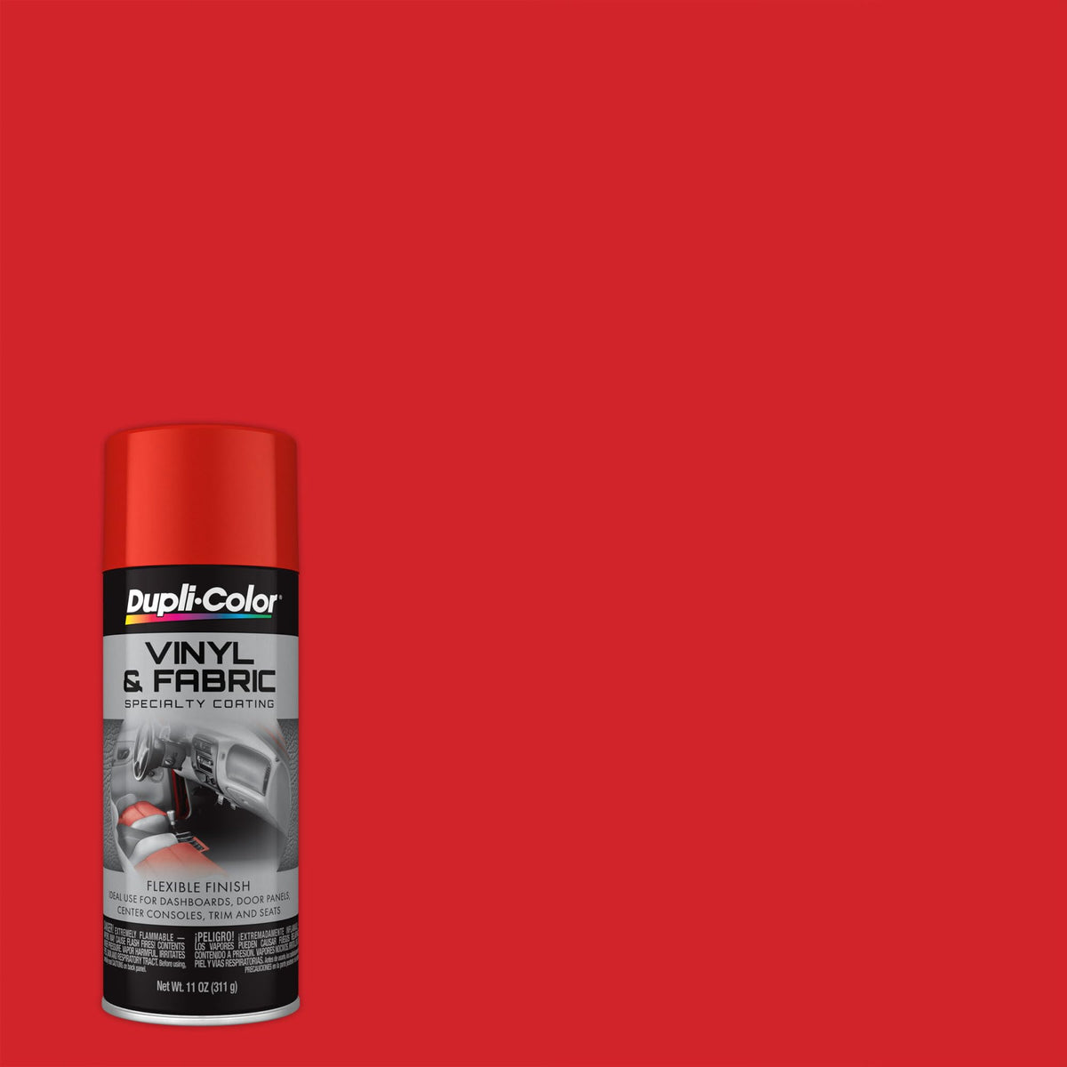 Dupli-Color Vinyl & Fabric Spray, Flat, Black, 11 oz