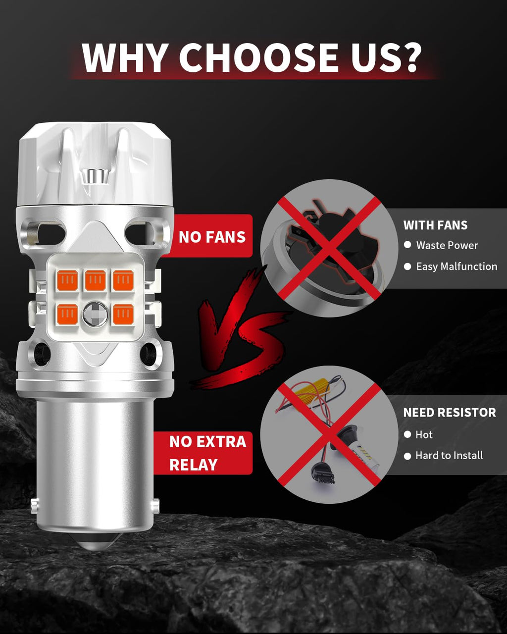LASFIT 921 LED Bulb Reverse Lights, 912 T15 Back Up Light CANBUS Error Free W16W 906 Reversing Bulb 904 916 6000K Xenon White New Upgrade Design, Plug and Play (Pack of 2)
