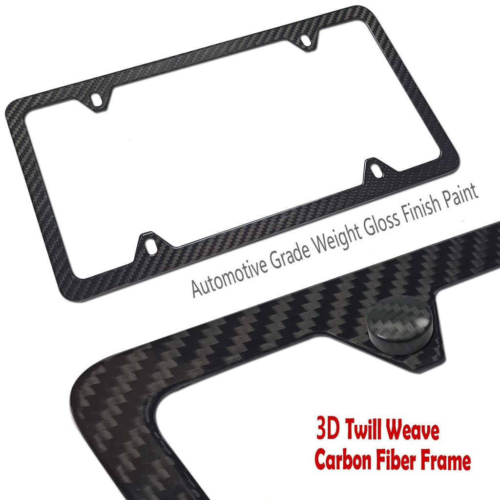 BGGTMO License Plate Bracket Holder- Front License Plate Mounting Kit, Universal Bumper Car Tag Frame Mount Adapter with Stainless Steel Screw Cap, Cable Ties