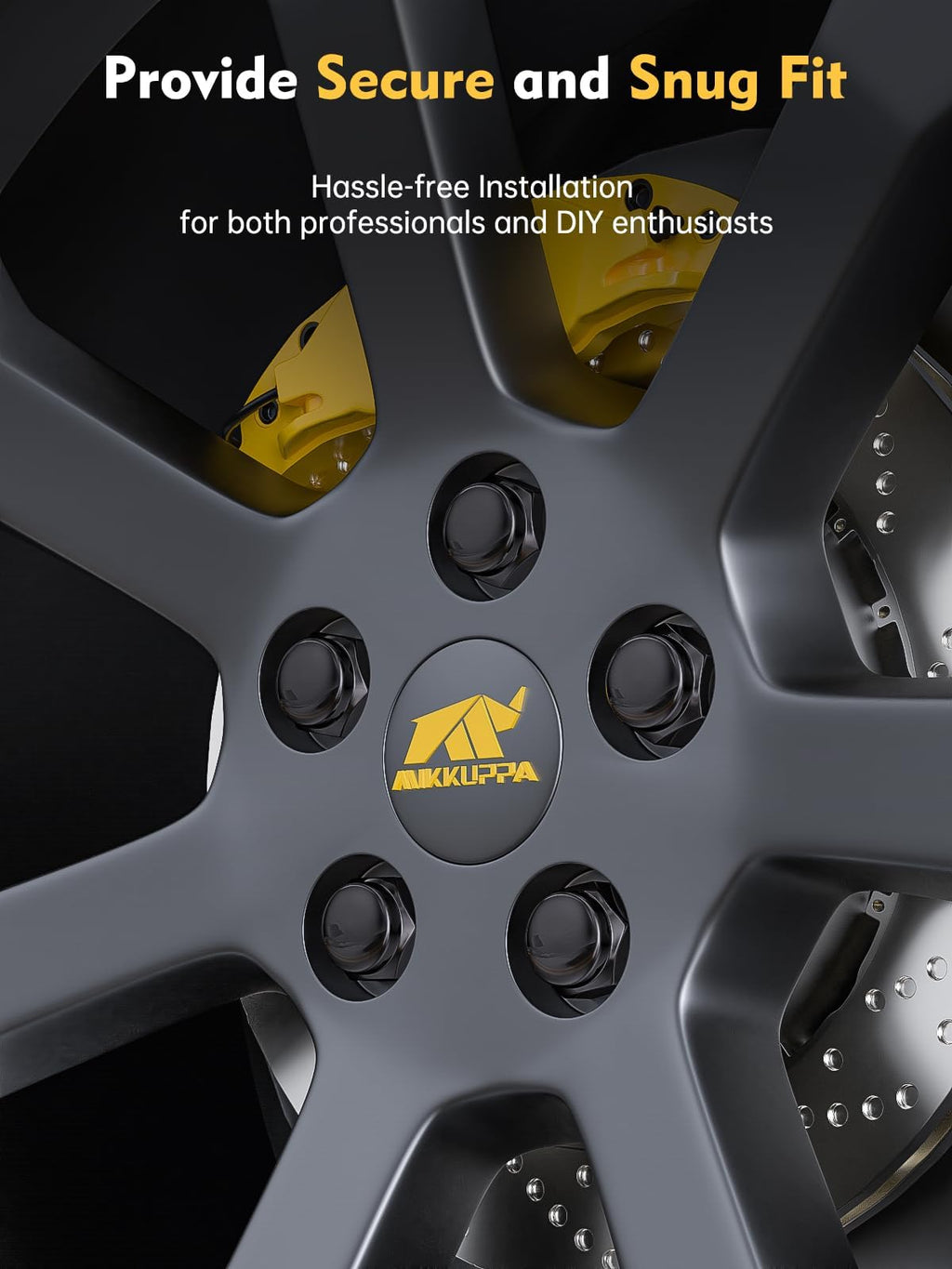 MIKKUPPA M12x1.5 Lug Nuts, Replacement for Ford Honda Aftermarket Wheel