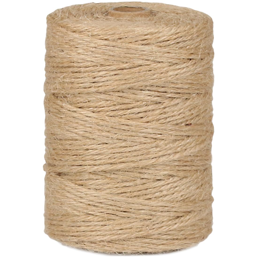 1000FT Natural Jute Twine String Bulk Hemp Rope Cord for Crafts Gardening Gift Wrapping Wedding Décor Packing Material Burlap Ribbon Christmas Knitting Macrame Decoration (Brown 2mm* 1000ft)