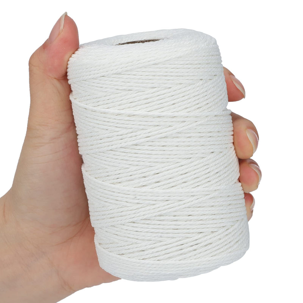 G2PLUS 2MM White String, 328 Feet Cotton Bakers Twine for Craft & Cooking