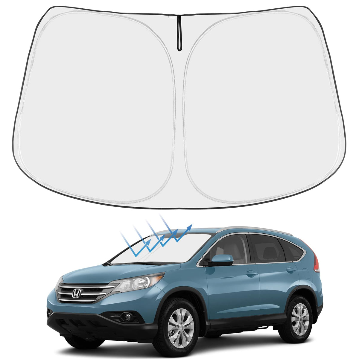 Proadsy Custom Fit 2017-2022 Honda CRV Windshield Sun Shade, Blocks Heat