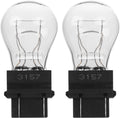 3157 4157 Bulb, 12V P27/7W Brake/Tail/Turn Signal/DRL Lights(White,2 Pack)
