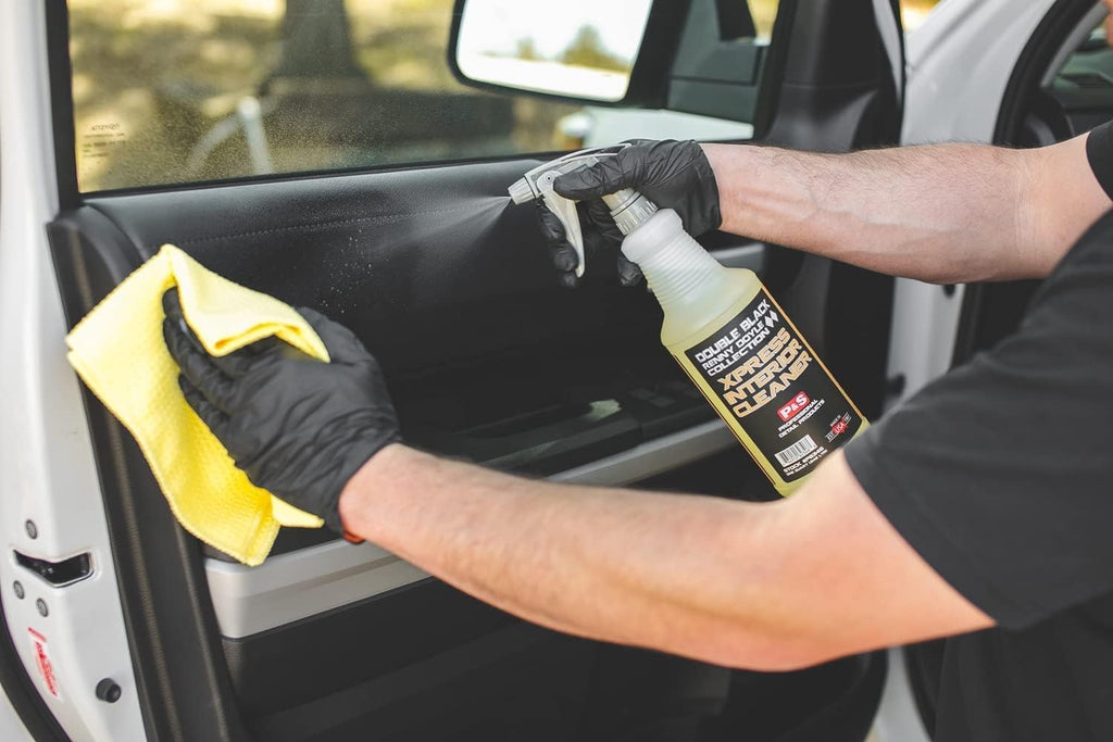 P & S PROFESSIONAL DETAIL PRODUCTS Xpress Interior Cleaner – Safe for Leather, Vinyl, Plastic & More, Removes Dirt, Grease & Oil, No Residue, Fresh Scent, No Dilution Needed - 1 Gallon