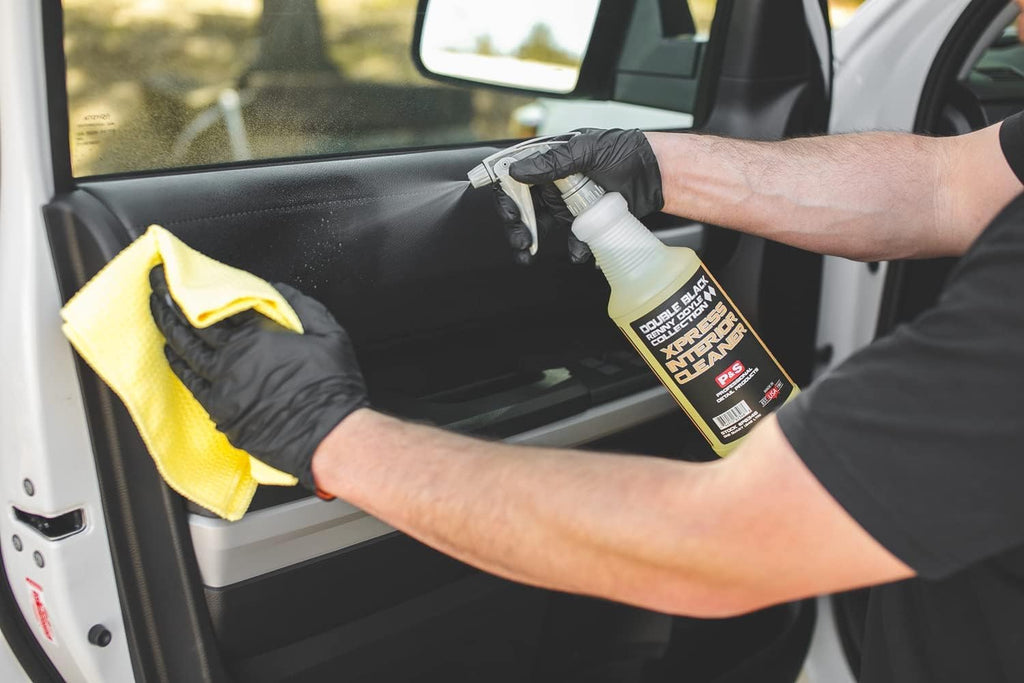 P & S PROFESSIONAL DETAIL PRODUCTS Xpress Interior Cleaner – Safe for Leather, Vinyl, Plastic & More, Removes Dirt, Grease & Oil, No Residue, Fresh Scent, No Dilution Needed - 1 Gallon