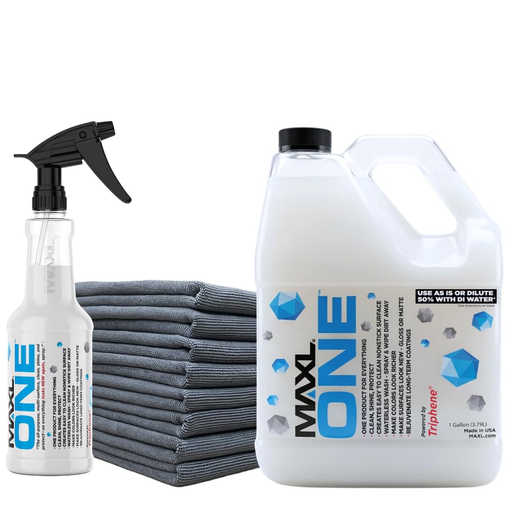 MAXL MAXLONE™ Car Spray with Triphene® All Purpose Waterless Detailer 2 Kit
